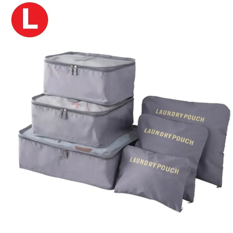 6pcs Travel Storage Organiser Bags