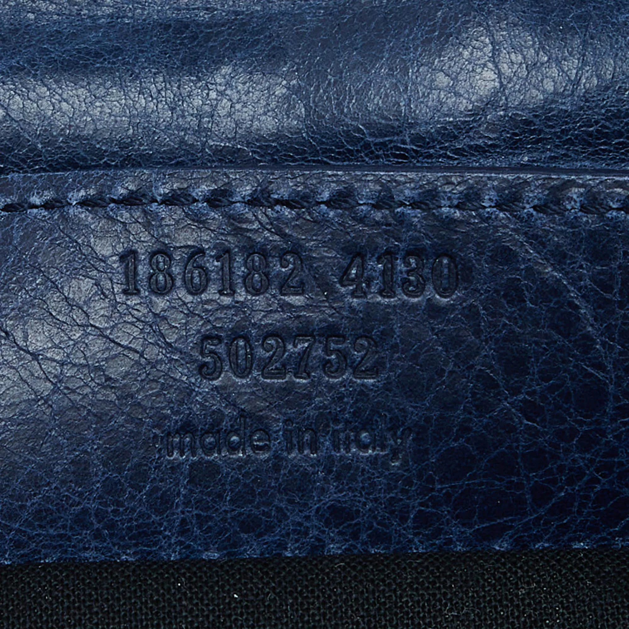 BALENCIAGA Blue Leather Giant 21 Envelope Clutch