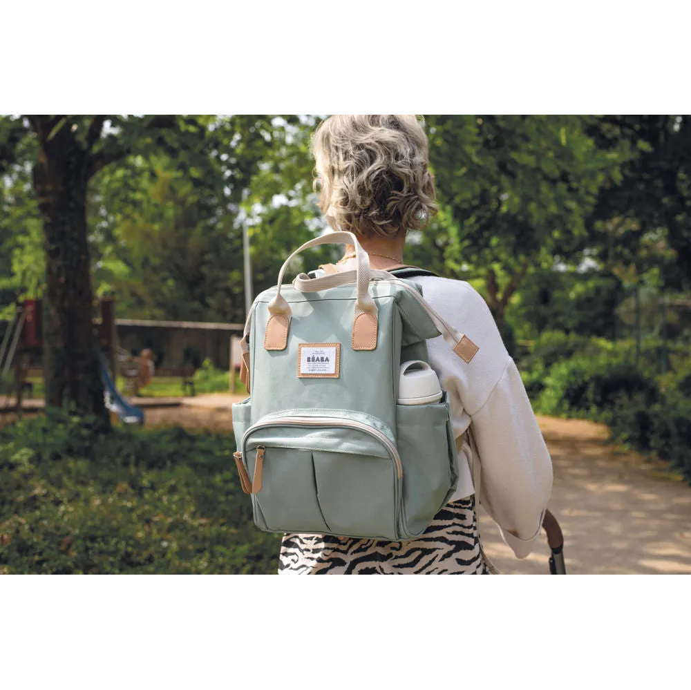 Beaba Wellington Nappy Bag Backpack - Sage Green