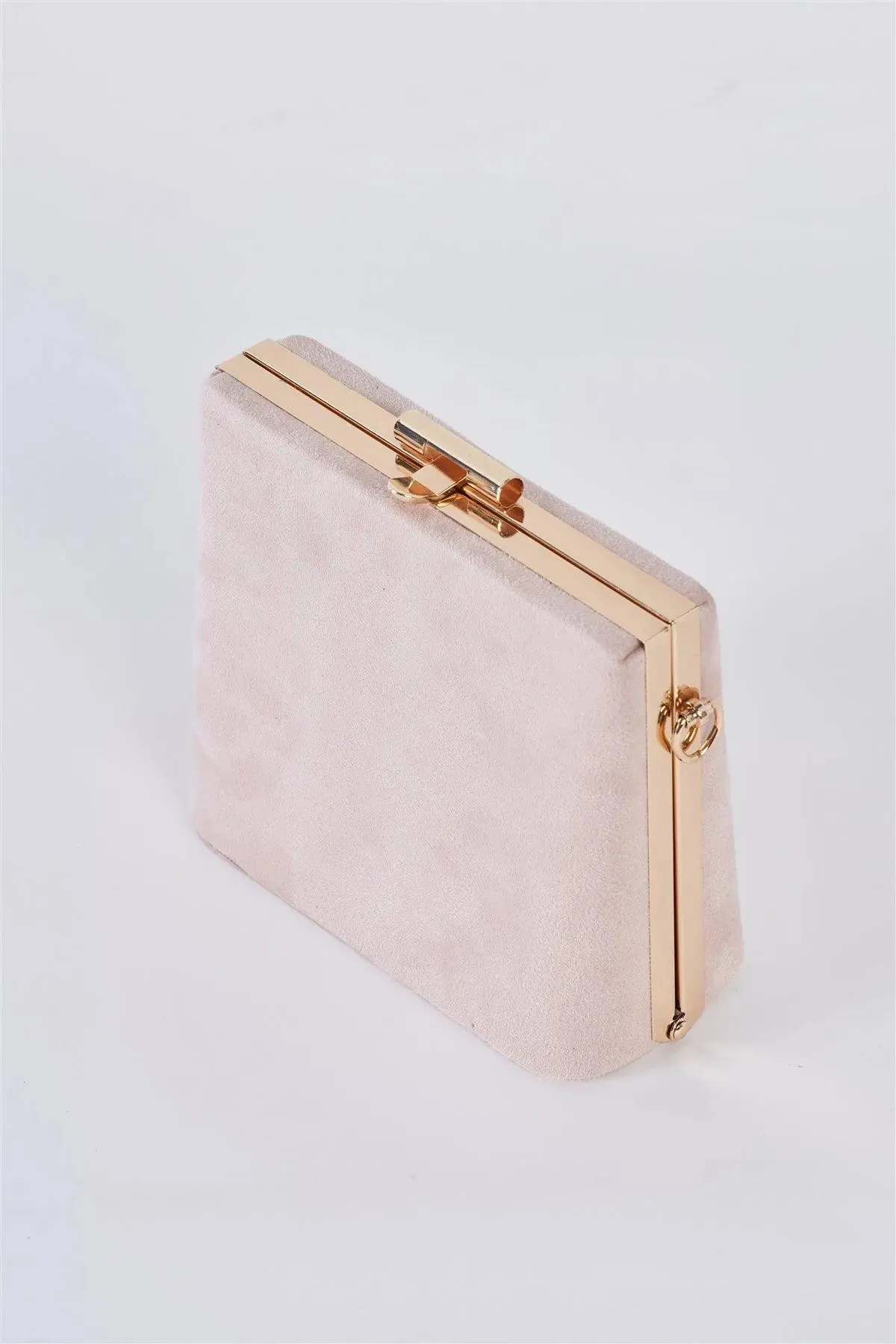 Beige Chic Suede Clutch Bag /3 Bags