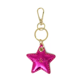 Bell & Fox Stella Star Keyring-Fuschia Metallic