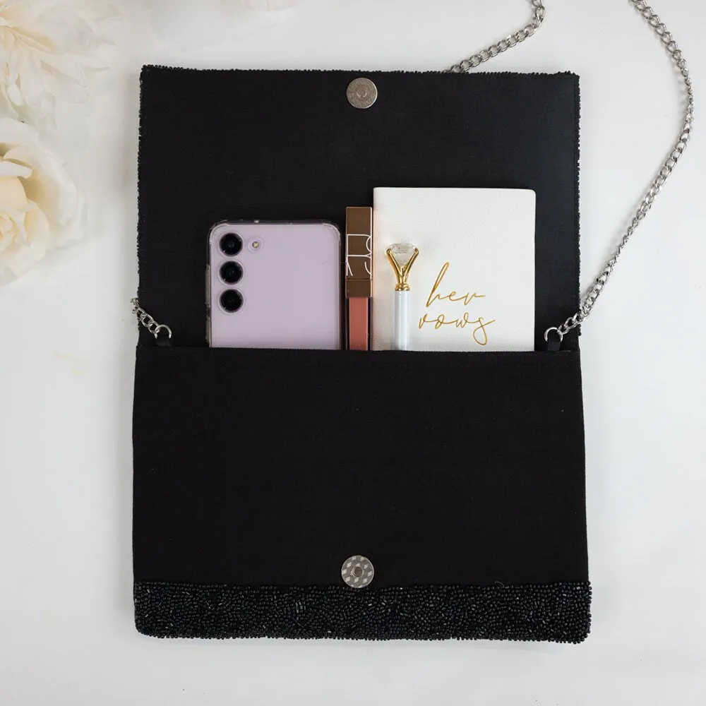 Black Bride Clutch Bag