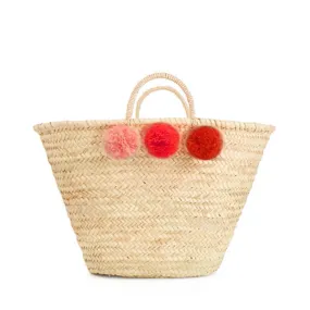 Bohemia Design Pom Pom Basket – Orange Ombre