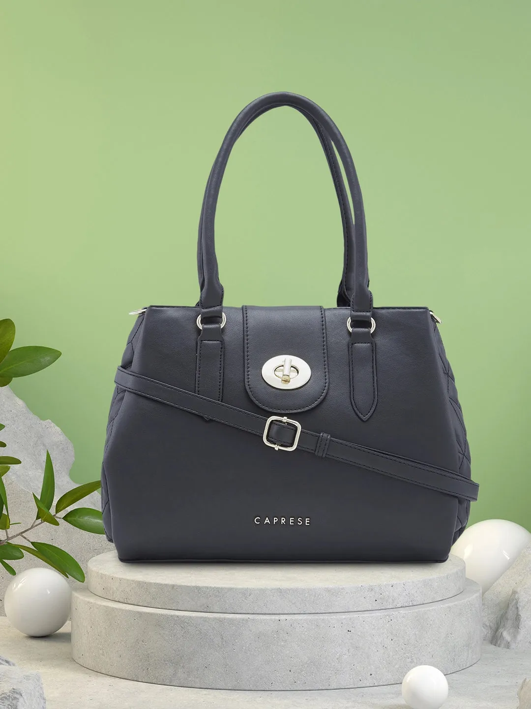 Caprese Sabrina Satchel Medium Black