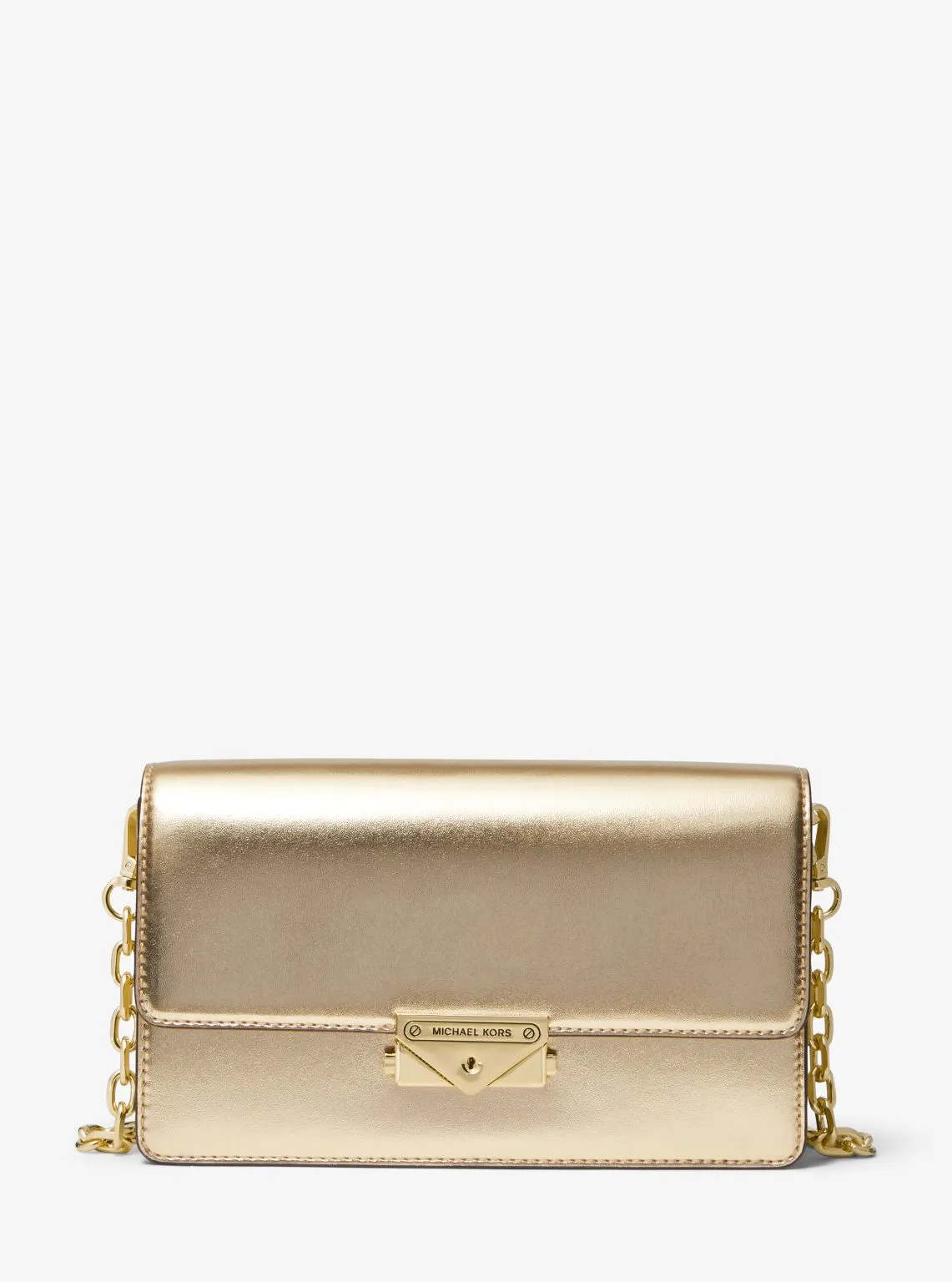 Cece Medium Metallic Faux Leather Clutch