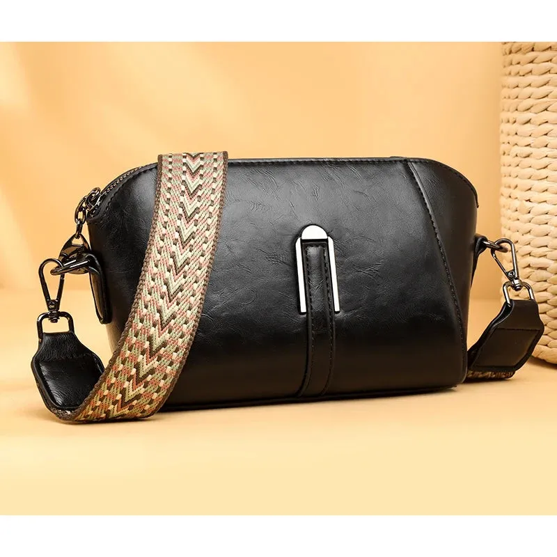 Chic Luxury PU Leather Shoulder Messenger Bag for Women - Elevate Your Style