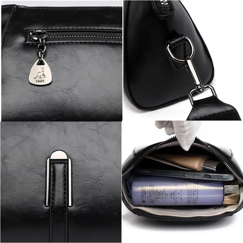 Chic Luxury PU Leather Shoulder Messenger Bag for Women - Elevate Your Style