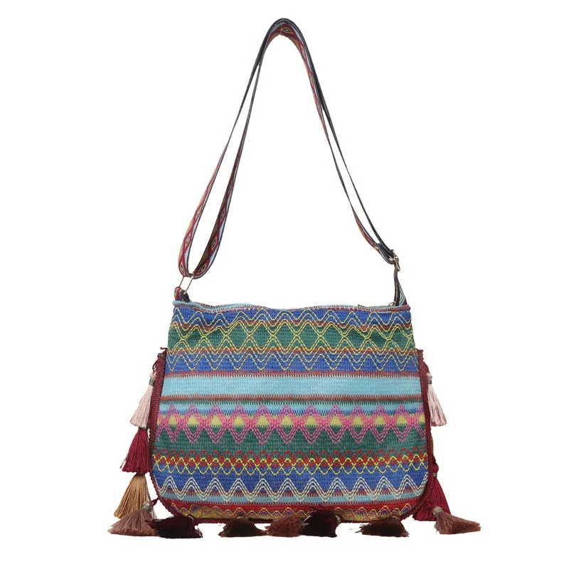 CL1168 - Trendy Retro Crossbody Woven Bag