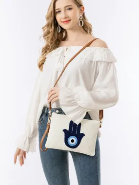 Clutch Bag with Detachable Shoulder Strap