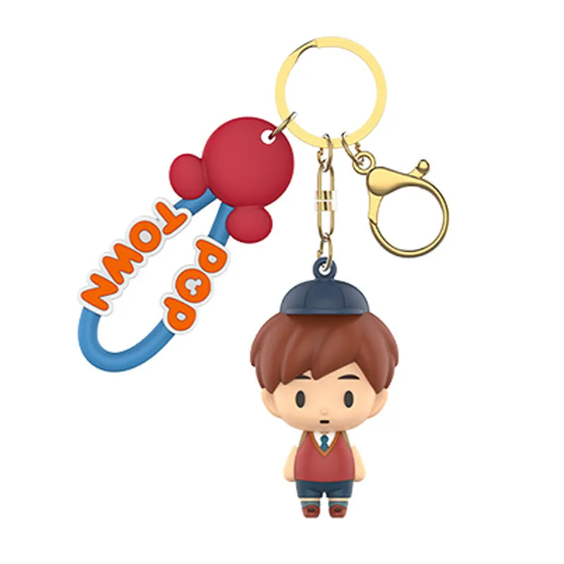 Disney Pop Town Key Ring Doll Pendant Keychain Anti-lost Lanyard