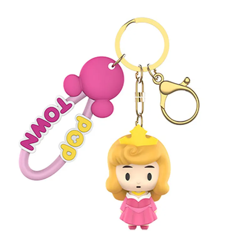 Disney Pop Town Key Ring Doll Pendant Keychain Anti-lost Lanyard