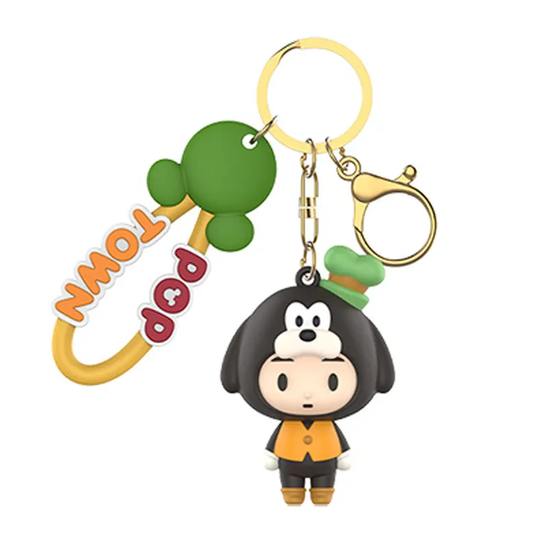 Disney Pop Town Key Ring Doll Pendant Keychain Anti-lost Lanyard