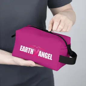 Earth Angel Pink Black Toiletry Bag