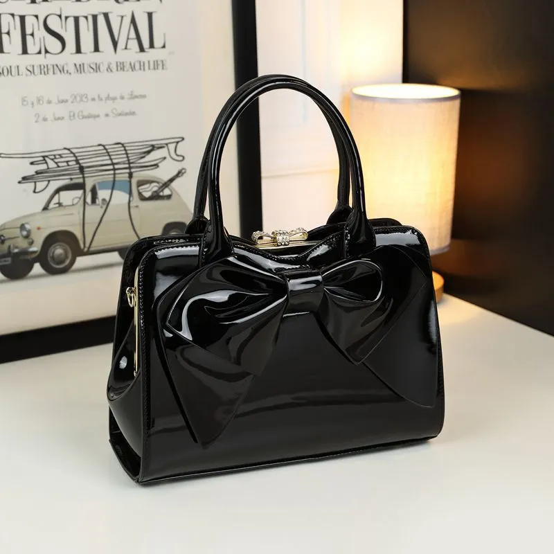 Fashionable Commuter Handbag High-End Fancy Bow Design