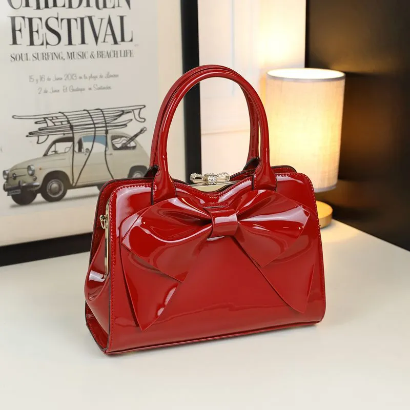 Fashionable Commuter Handbag High-End Fancy Bow Design