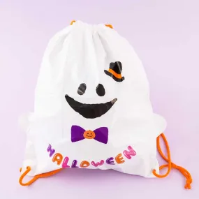 Halloween Ghost Vinyl Knapsack