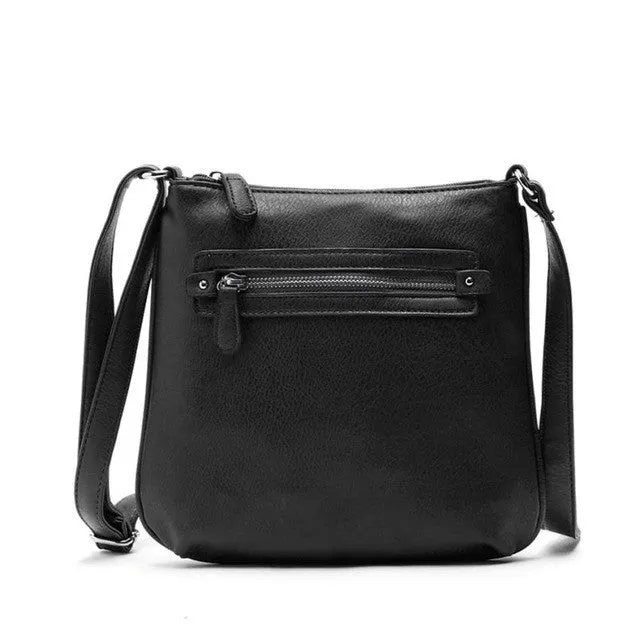 Handbags Lady Women Handbag Shoulder Bags Tote Purse Leather Messenger Bag  Solid Zipper Versatile Handbag For Women