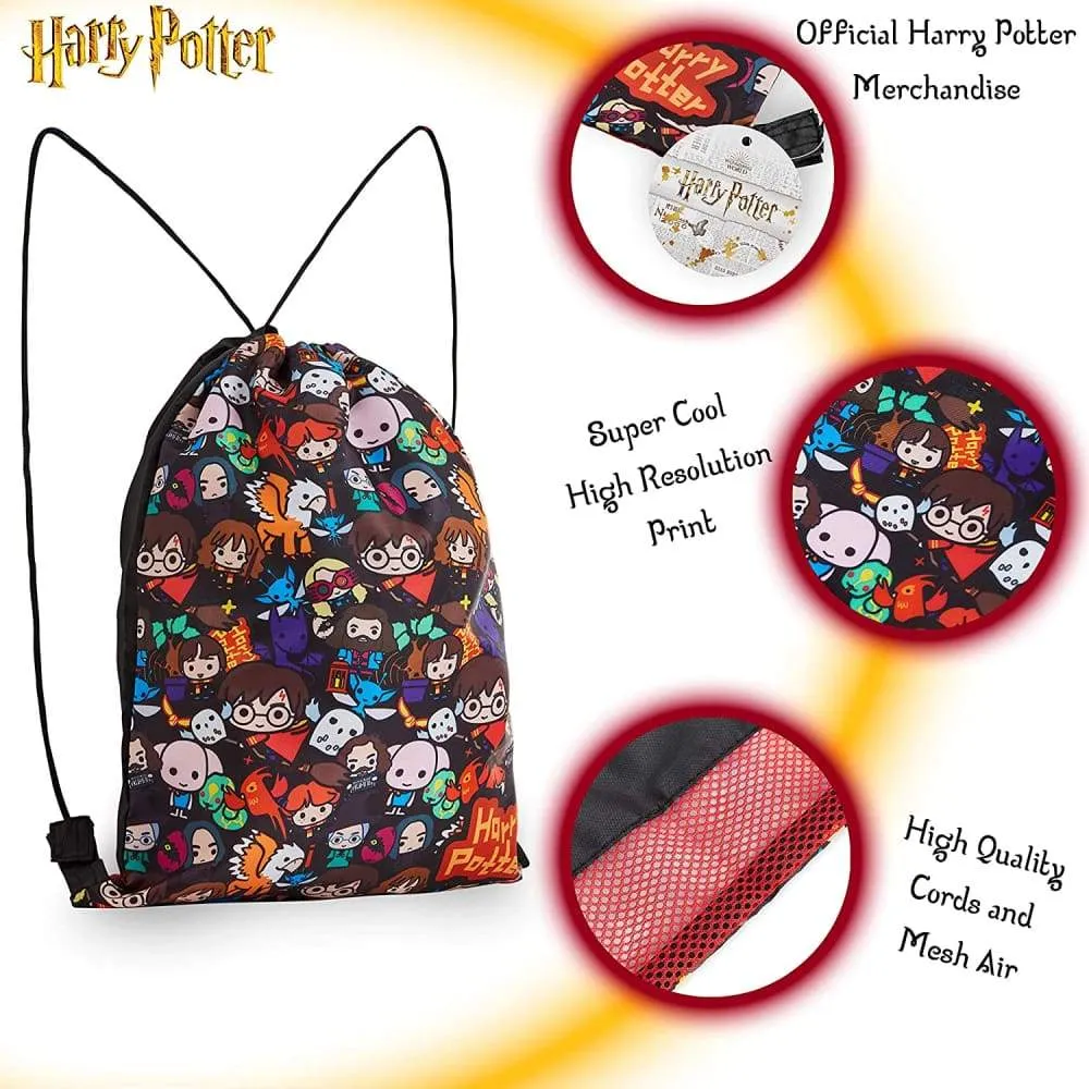 Harry Potter Drawstring Bags, Gift Idea For Kids And Teens School Or Travel Bag For Boys Or Girls