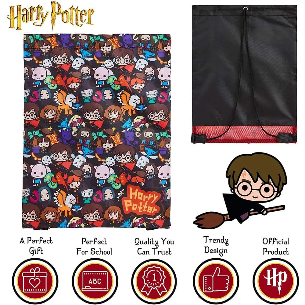 Harry Potter Drawstring Bags, Gift Idea For Kids And Teens School Or Travel Bag For Boys Or Girls