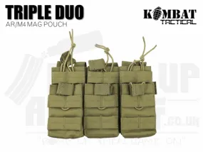 Kombat UK Triple Duo Mag Pouch - Coyote