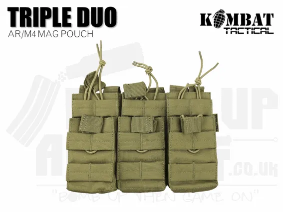 Kombat UK Triple Duo Mag Pouch - Coyote