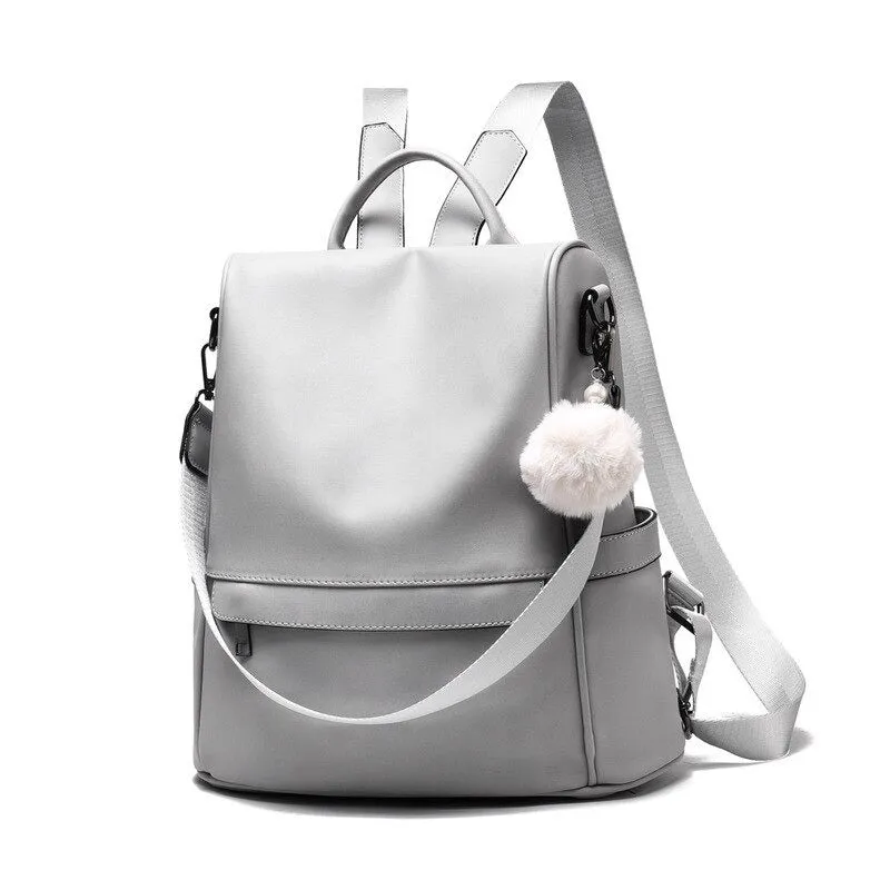 Large Capacity PU Women Leather Backpacks Retro