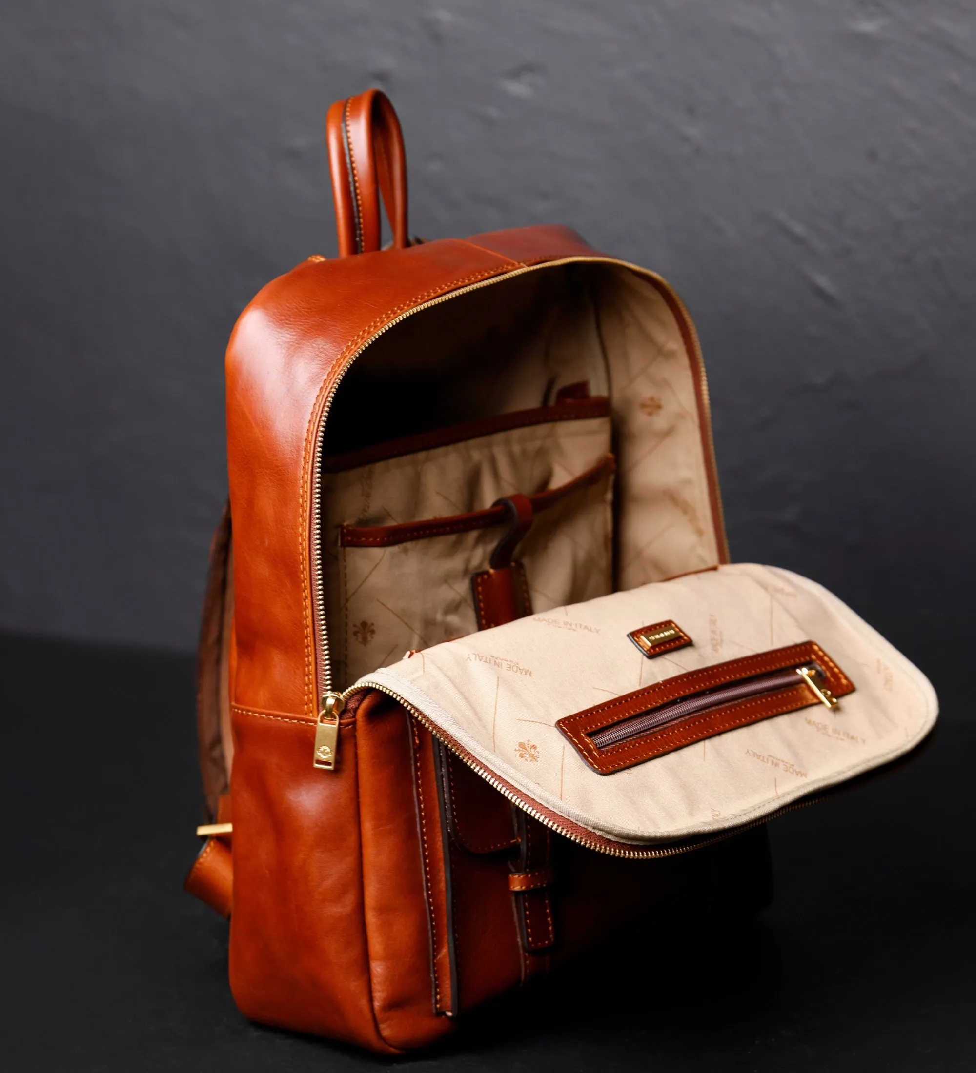 Large Leather Backpack for Men - The Divine Comedy