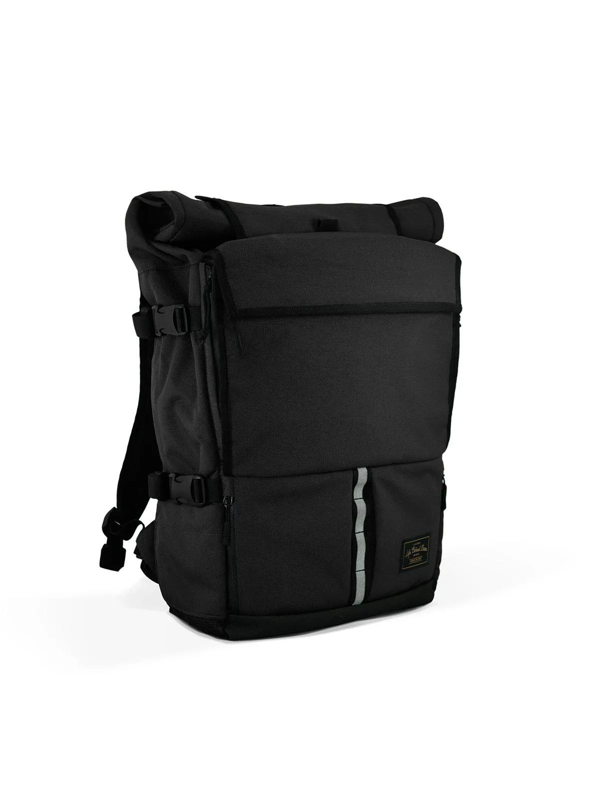 Life Behind Bars The Peloton Rolltop Backpack 30-42L Black