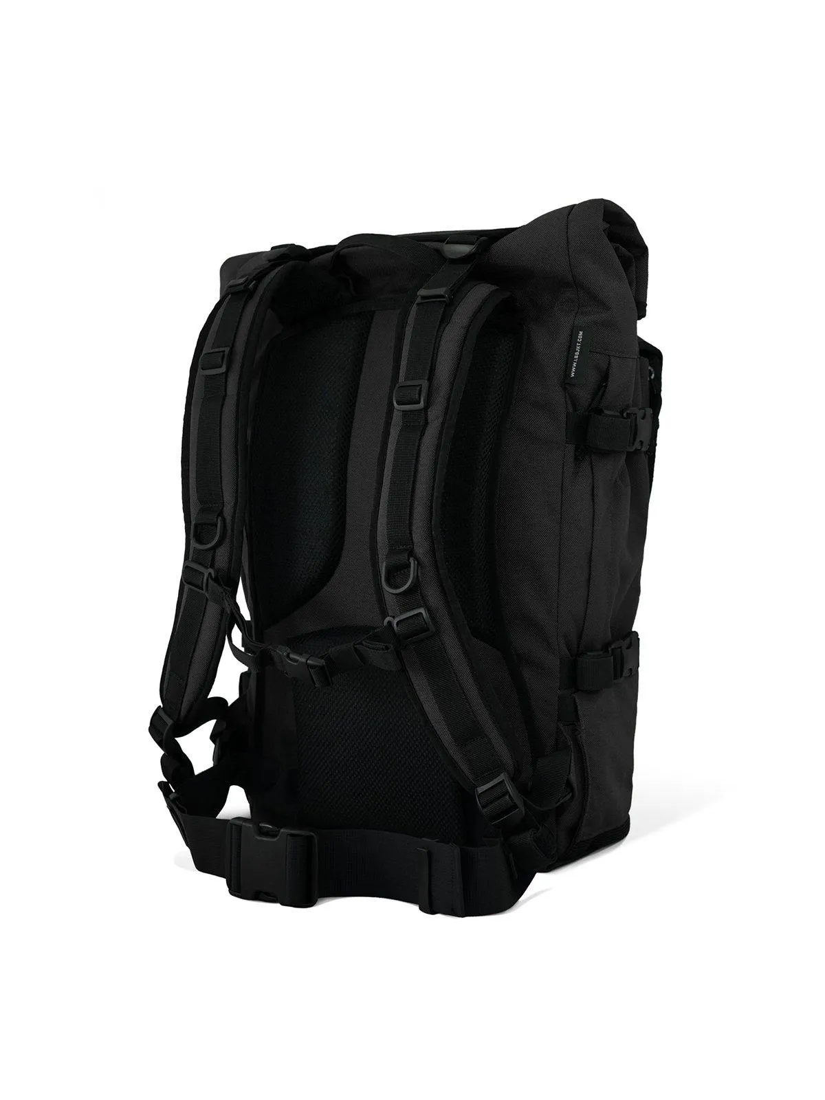 Life Behind Bars The Peloton Rolltop Backpack 30-42L Black