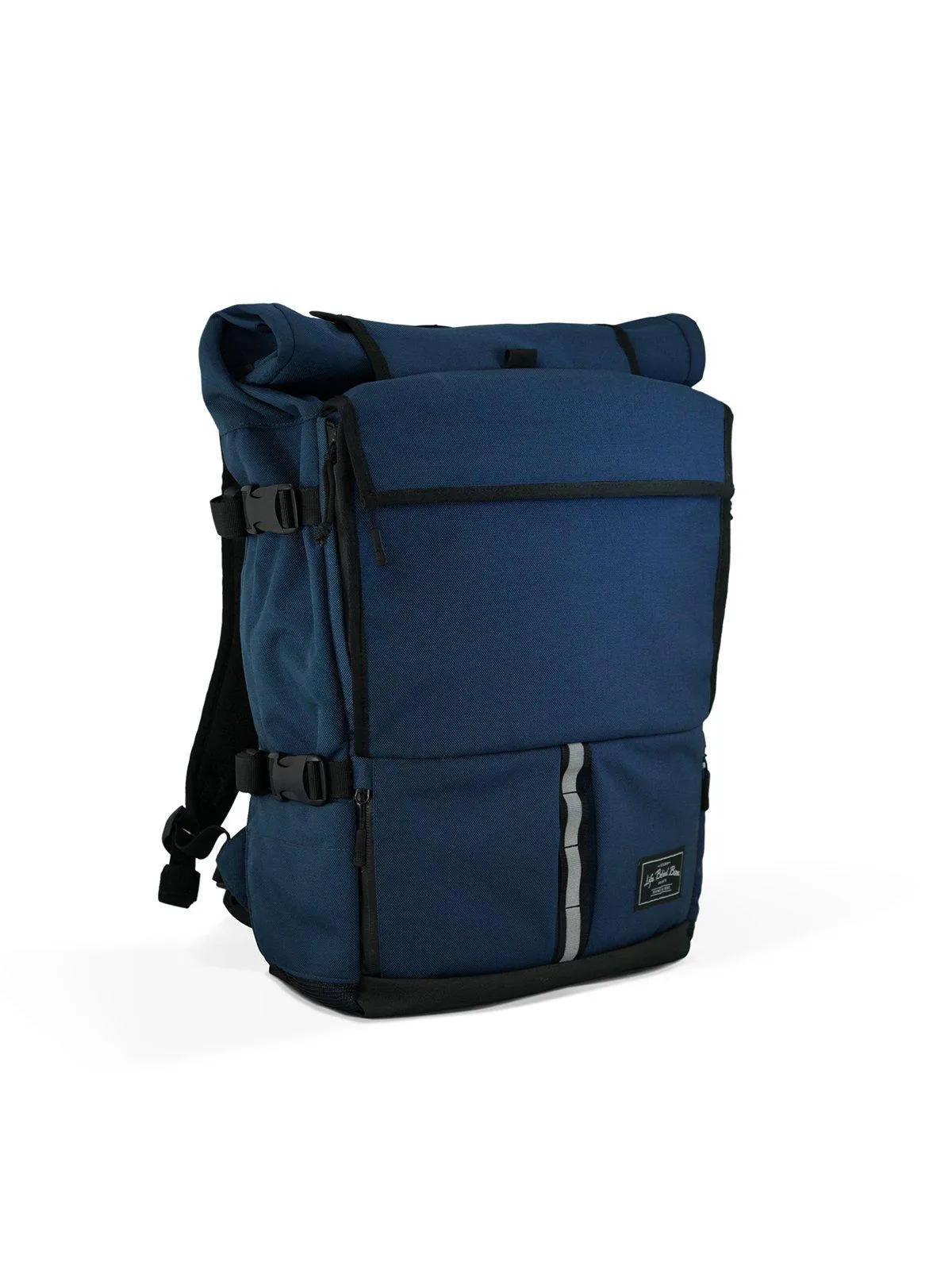 Life Behind Bars The Peloton Rolltop Backpack 30-42L Navy