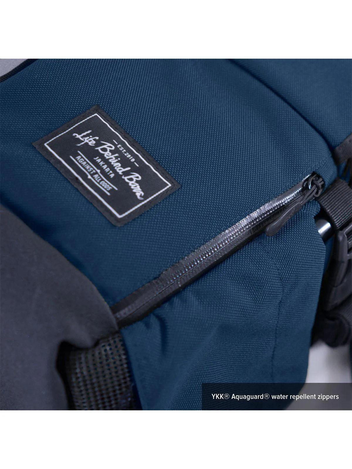 Life Behind Bars The Peloton Rolltop Backpack 30-42L Navy