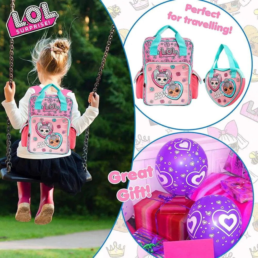 L.O.L. Surprise! School Bag and Handbag,Supplies for Children,Official Backpack