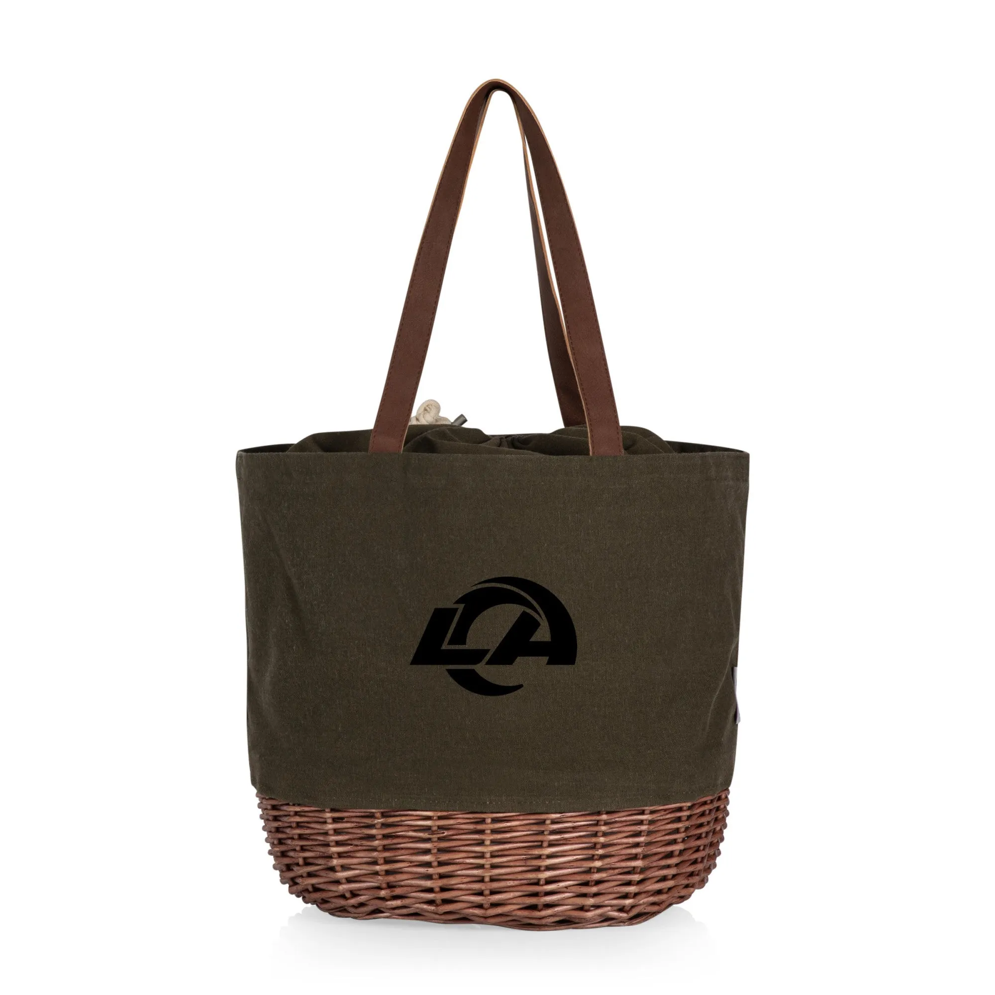 Los Angeles Rams - Coronado Canvas and Willow Basket Tote