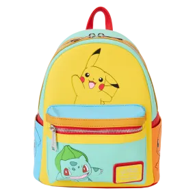 Loungefly: Pokemon - Color Block Starters Mini Backpack