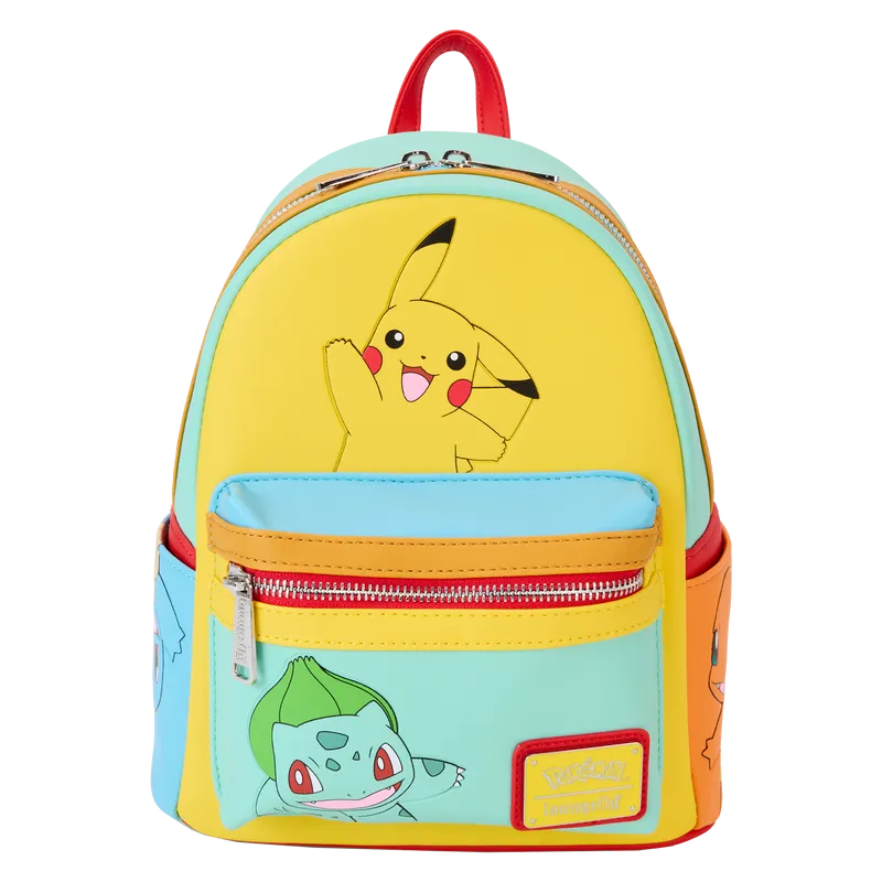 Loungefly: Pokemon - Color Block Starters Mini Backpack