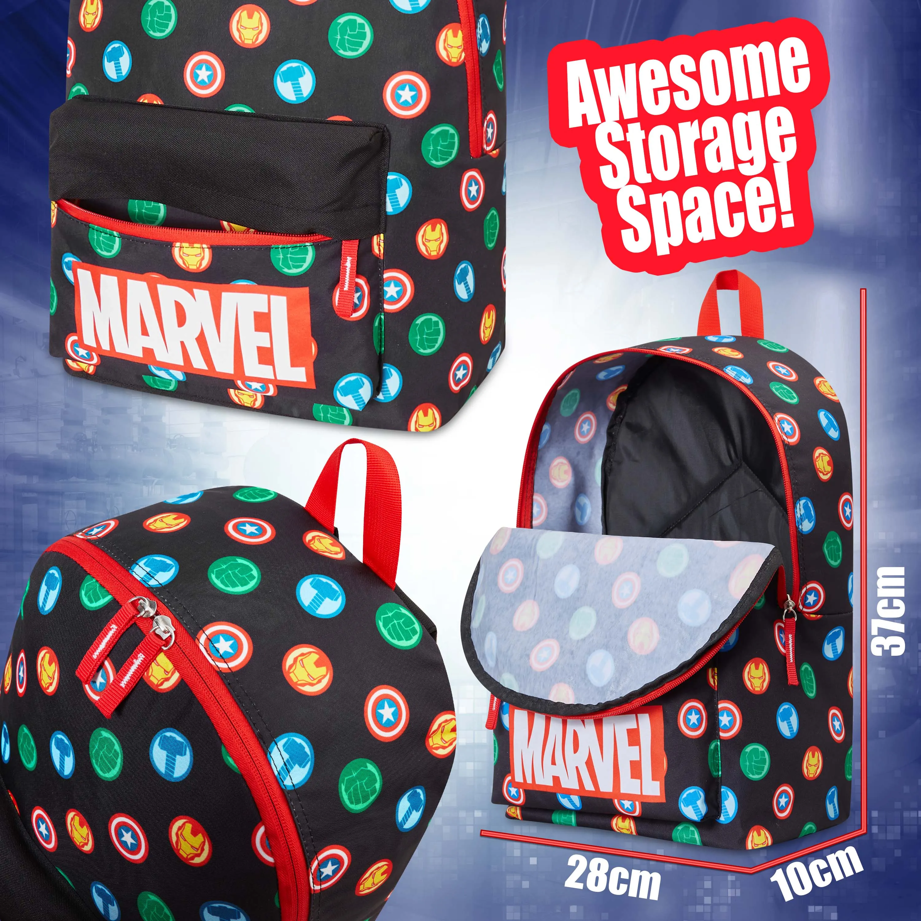 Marvel Boys Backpack Avengers Superhero Boys School Bag