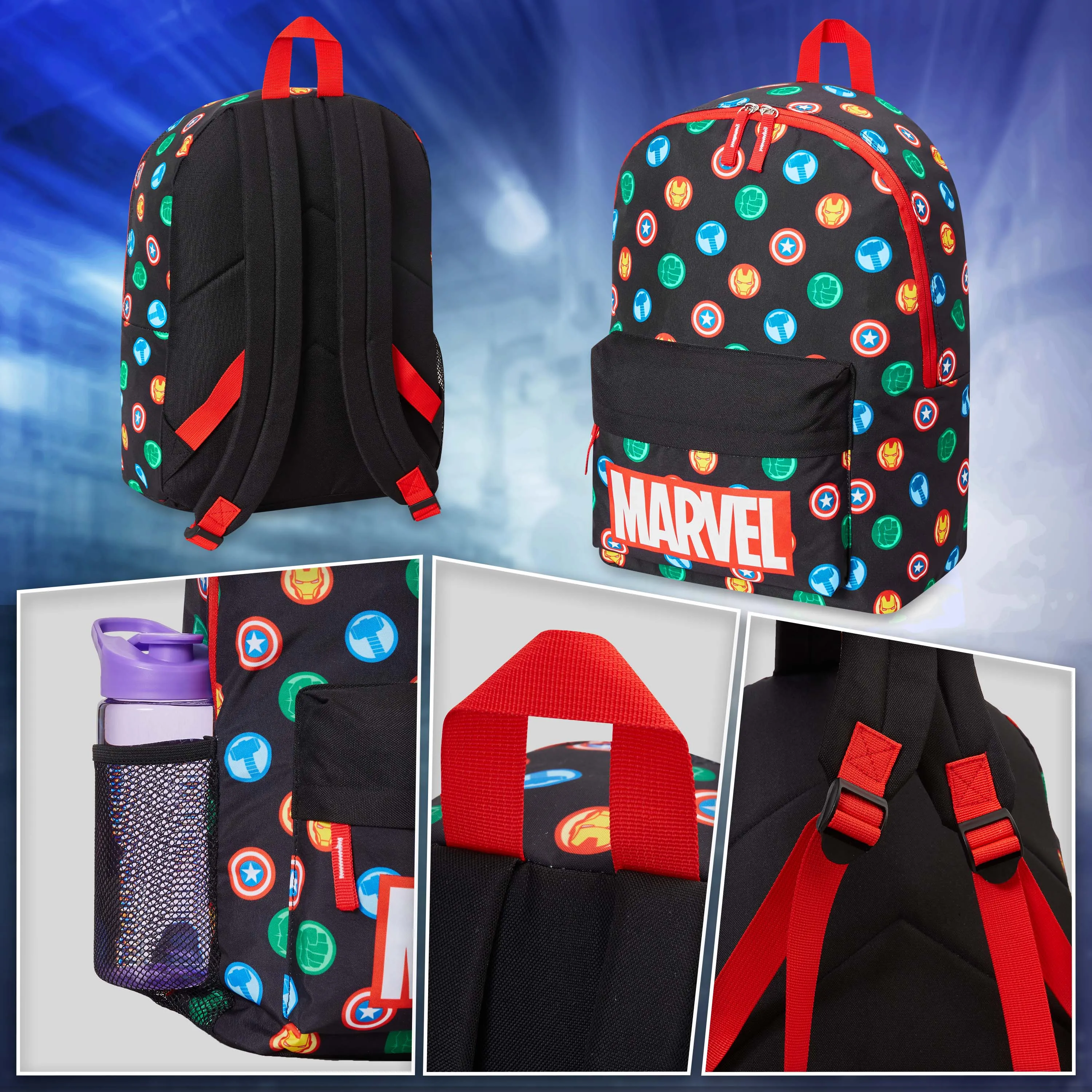 Marvel Boys Backpack Avengers Superhero Boys School Bag