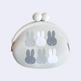 Miffy - Pochi Silicone Pouch Coin Purse (Gray)