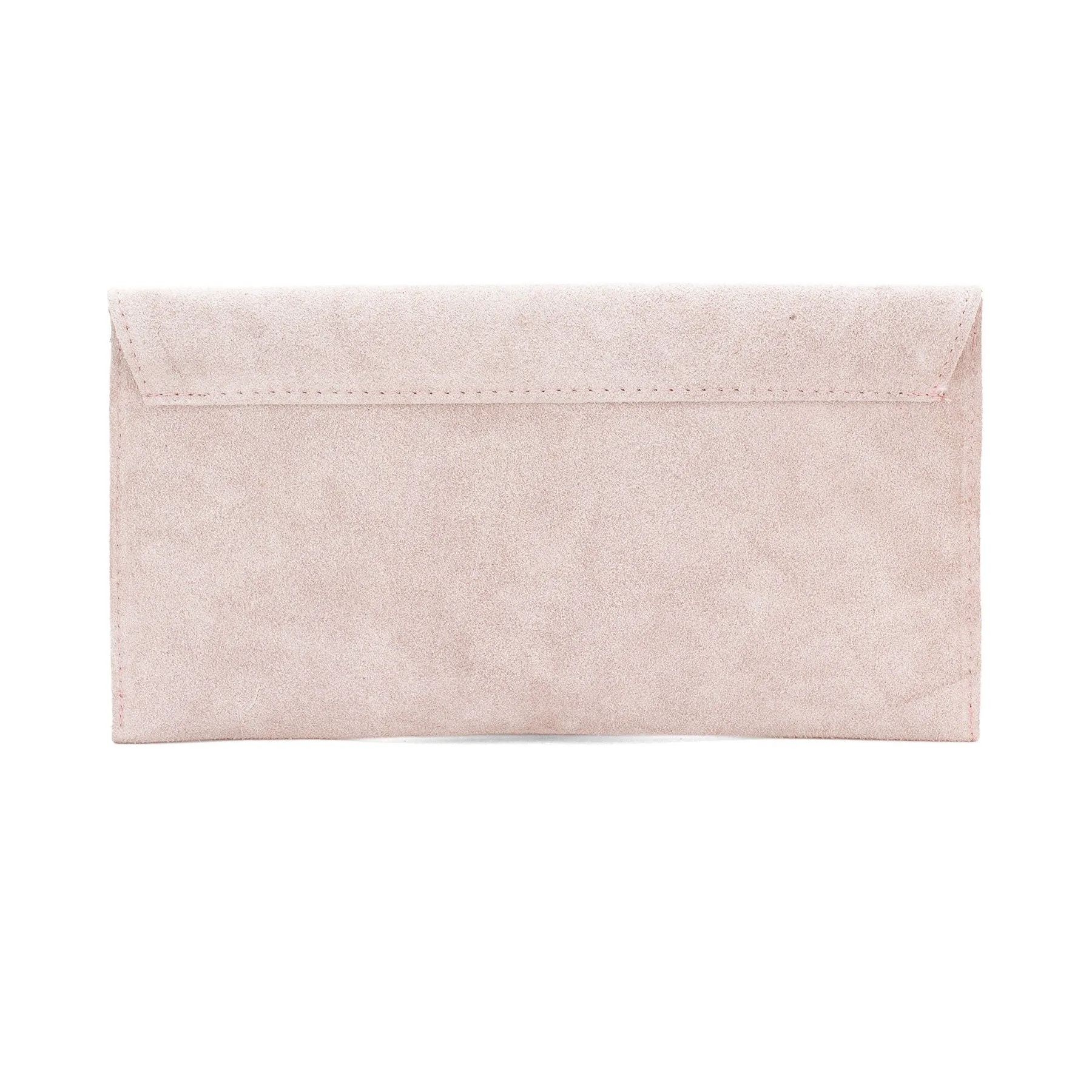 Nude envelope clutch bag