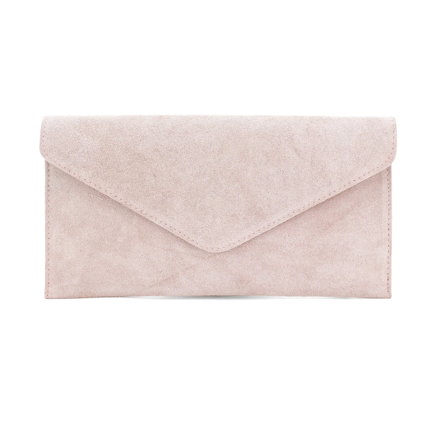 Nude envelope clutch bag