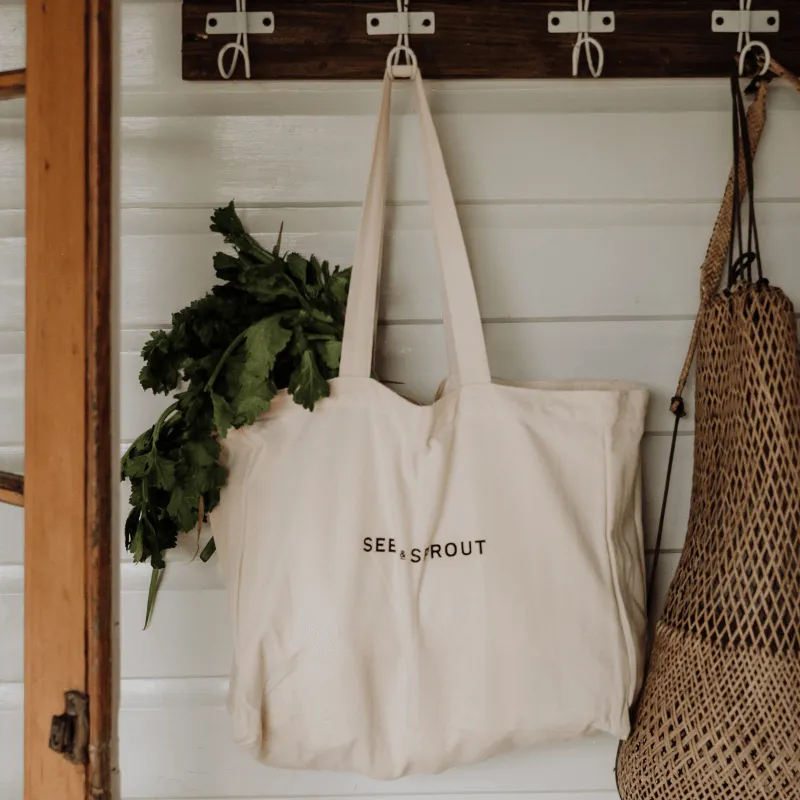 Organic Pocket Tote Shopping Bag