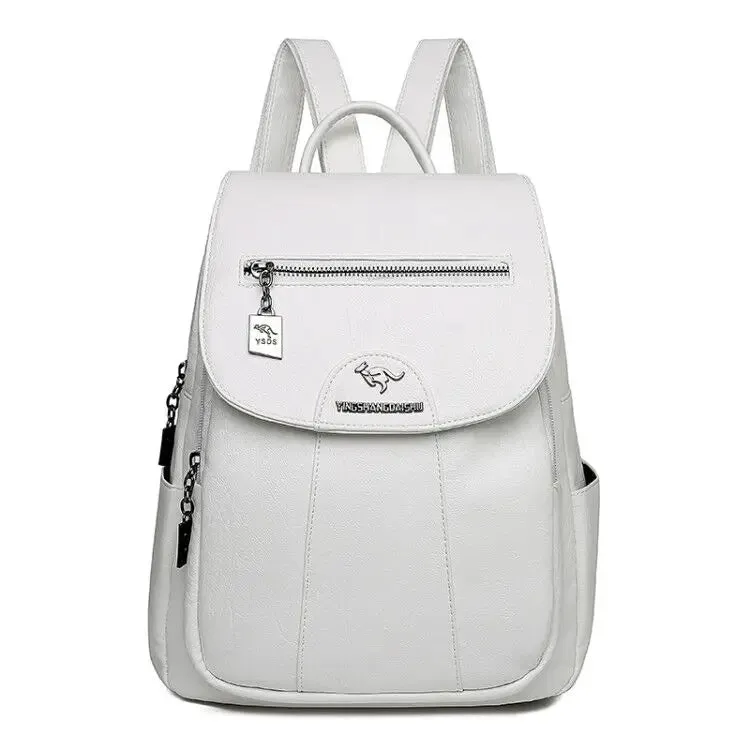 PU Leather vintage style women's Backpack