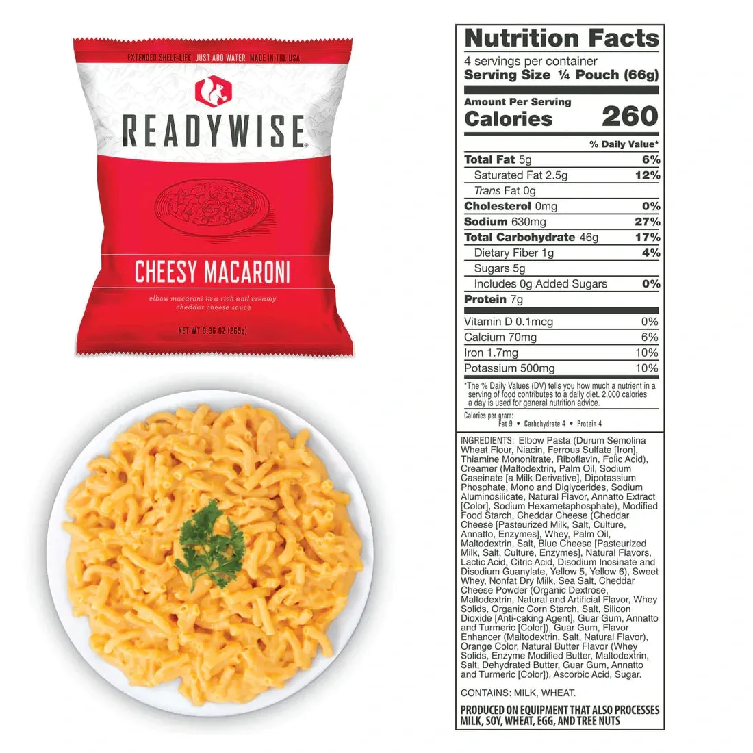 ReadyWise Freeze-Dried Emergency Food Dry Bag - 60 Servings