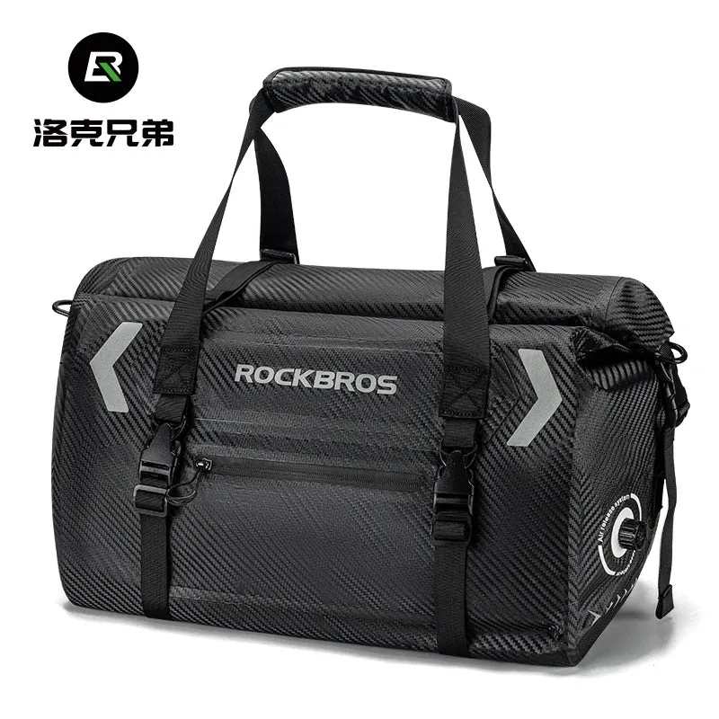 ROCKBROS Waterproof Motorcycle Pannier 20L-60L Tail Bag | Travel Rear Seat Luggage Bag