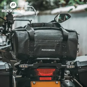 ROCKBROS Waterproof Motorcycle Pannier 20L-60L Tail Bag | Travel Rear Seat Luggage Bag