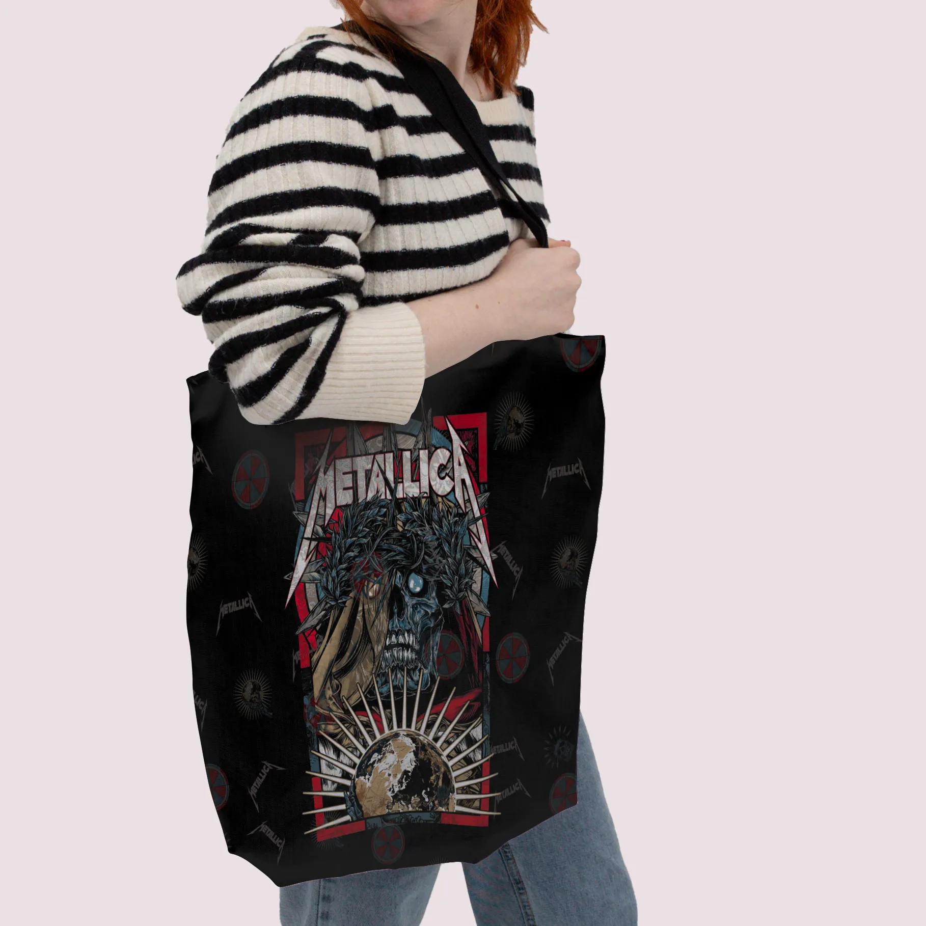 Rocksax Metallica Premier Tote Bag -Skull