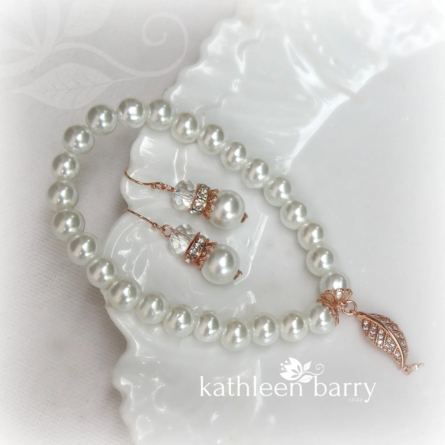 Rose gold Earring & Bracelet set or (also sold individually) LIMITED EDITION