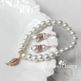 Rose gold Earring & Bracelet set or (also sold individually) LIMITED EDITION