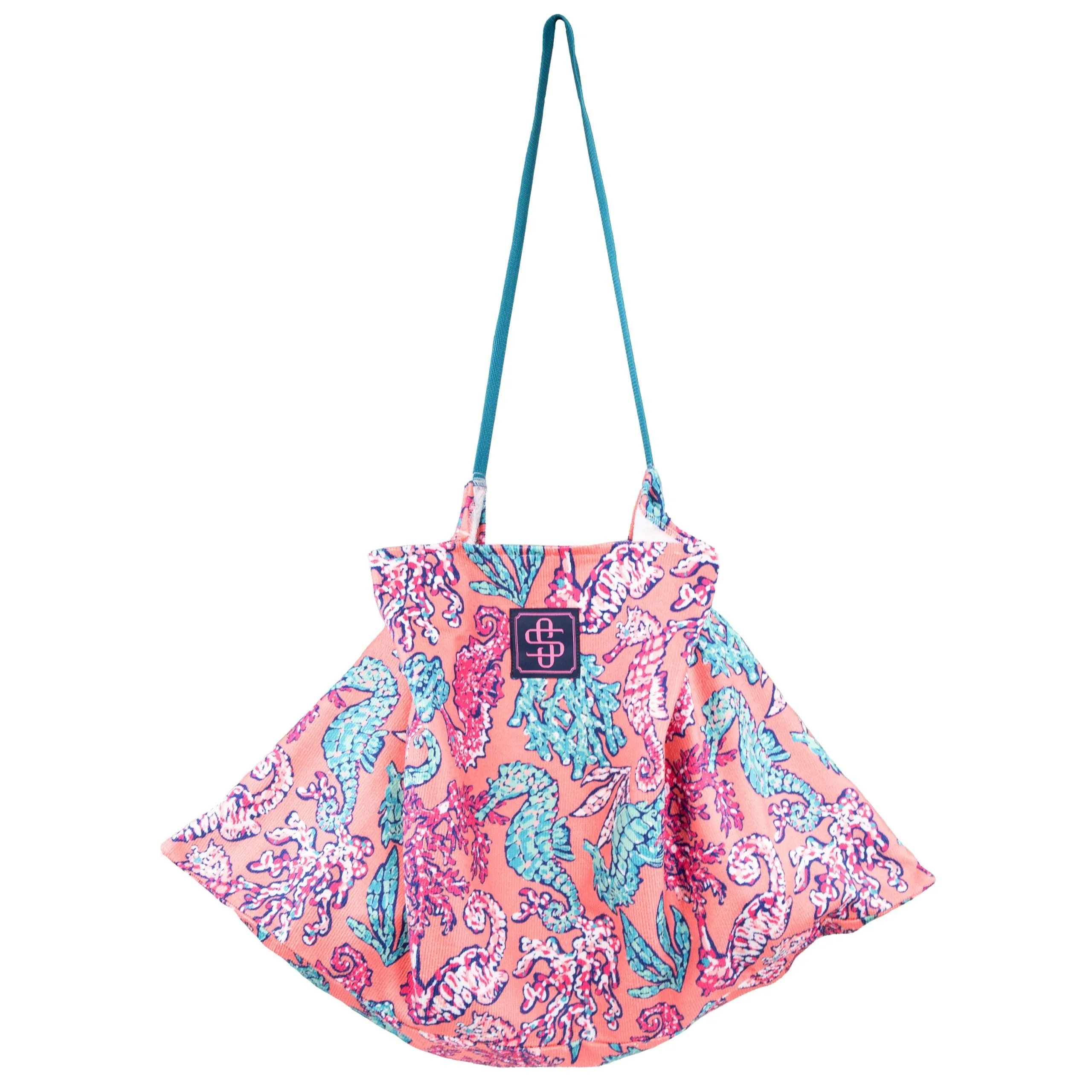 Seahorse Towel Tote by Simply Southern