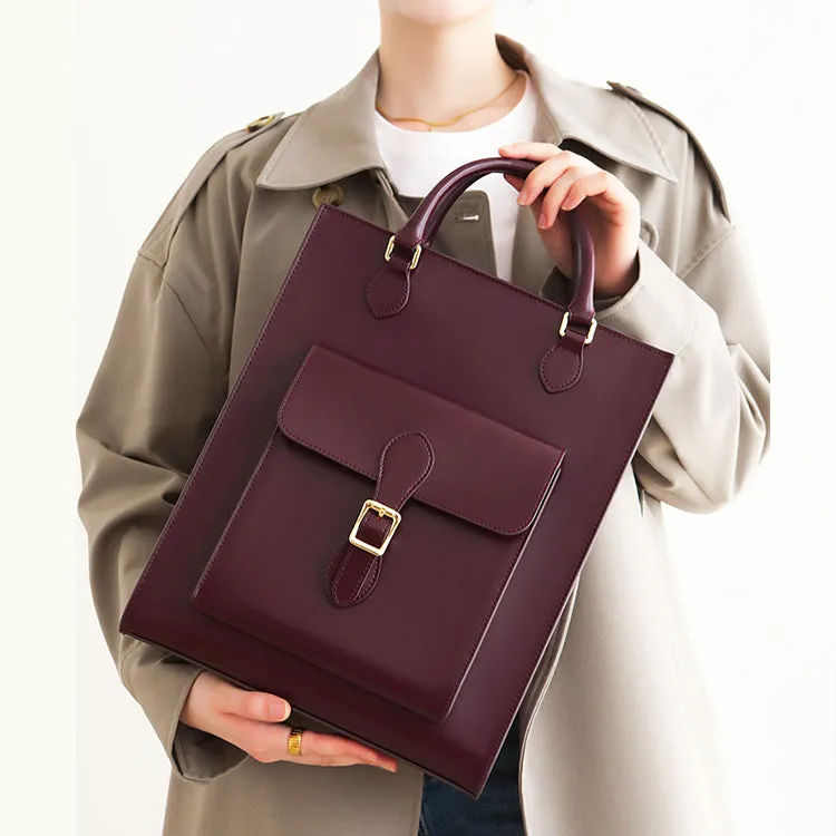 Stylish Ladies Leather Work Tote Satchel Handbags